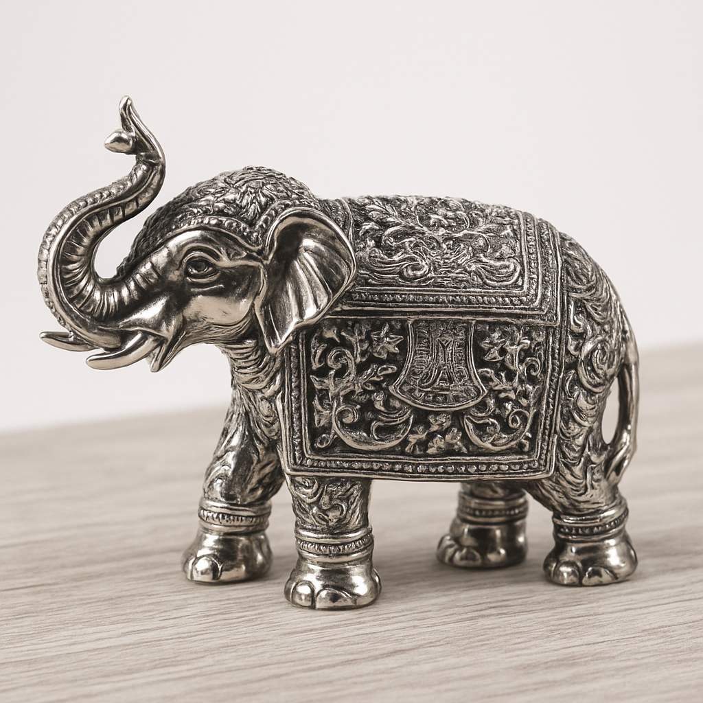 Pure Silver Elephant Figurine