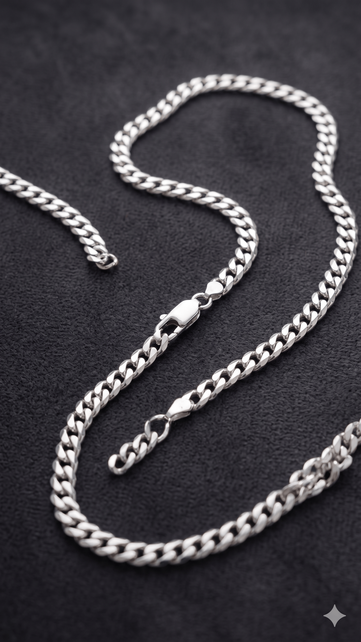 Sterling Silver Cuban Link Chain - Image 3