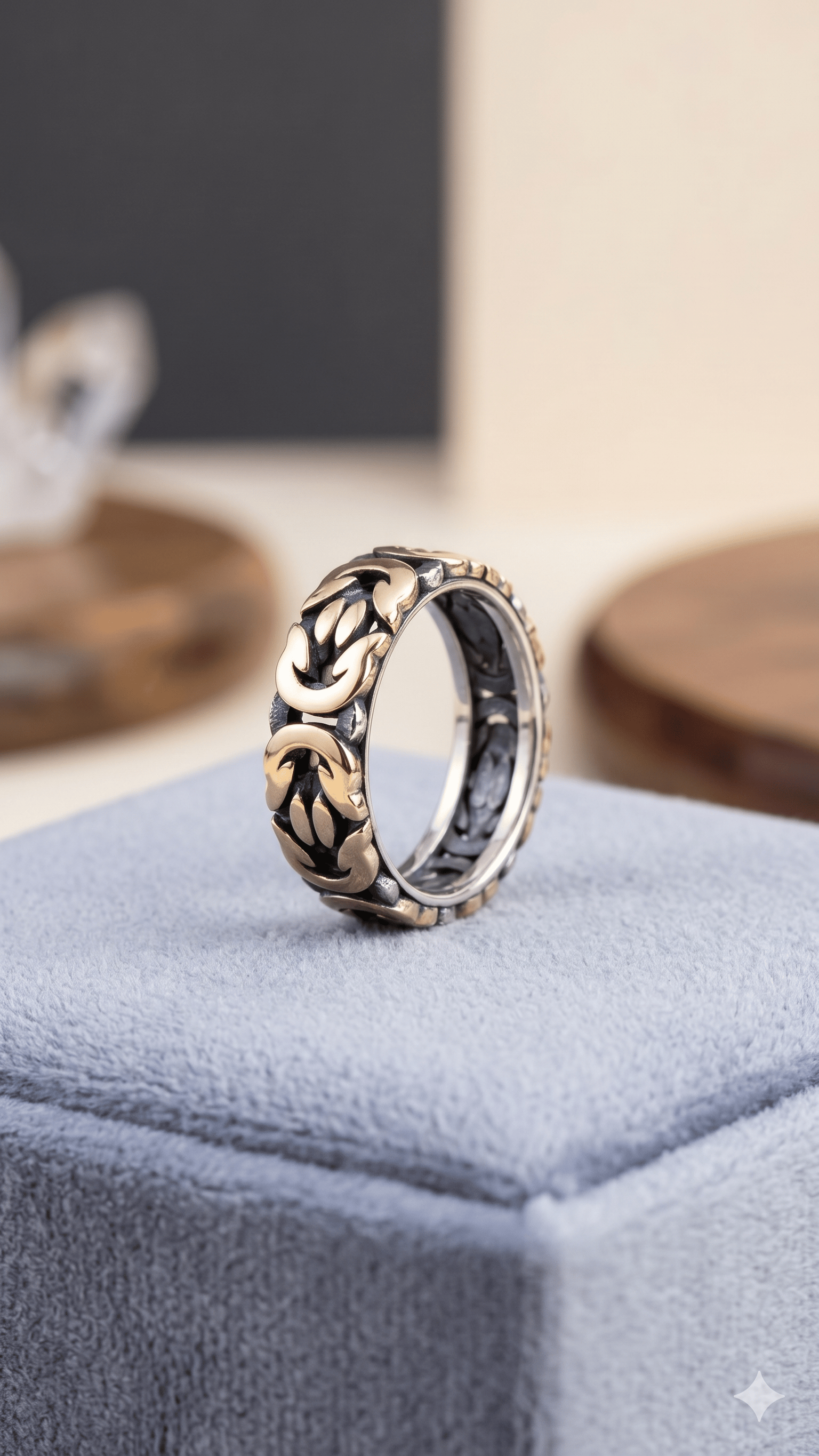 Silver Celtic Knot Band Ring - Image 3