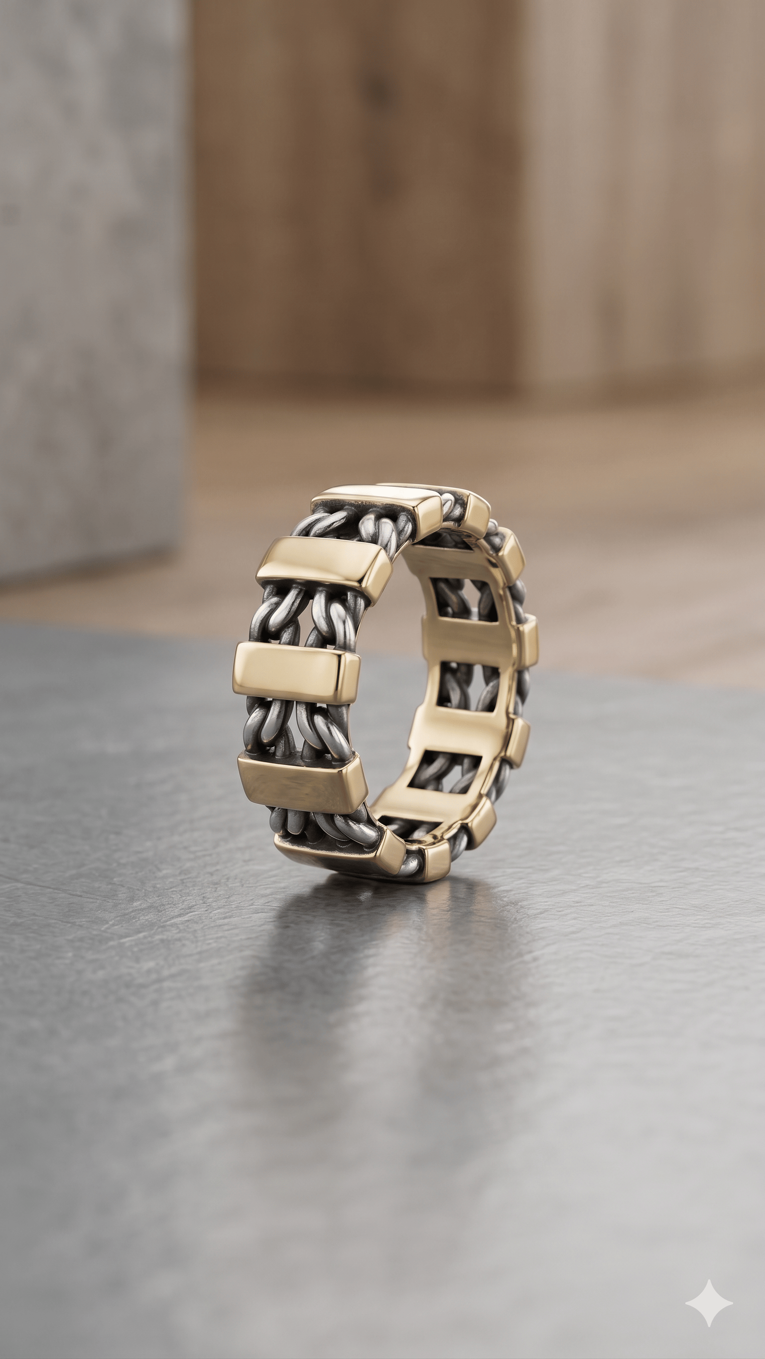 Two-Tone Industrial Link Band