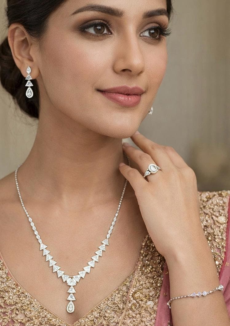 Silver Necklace Set - Image 2