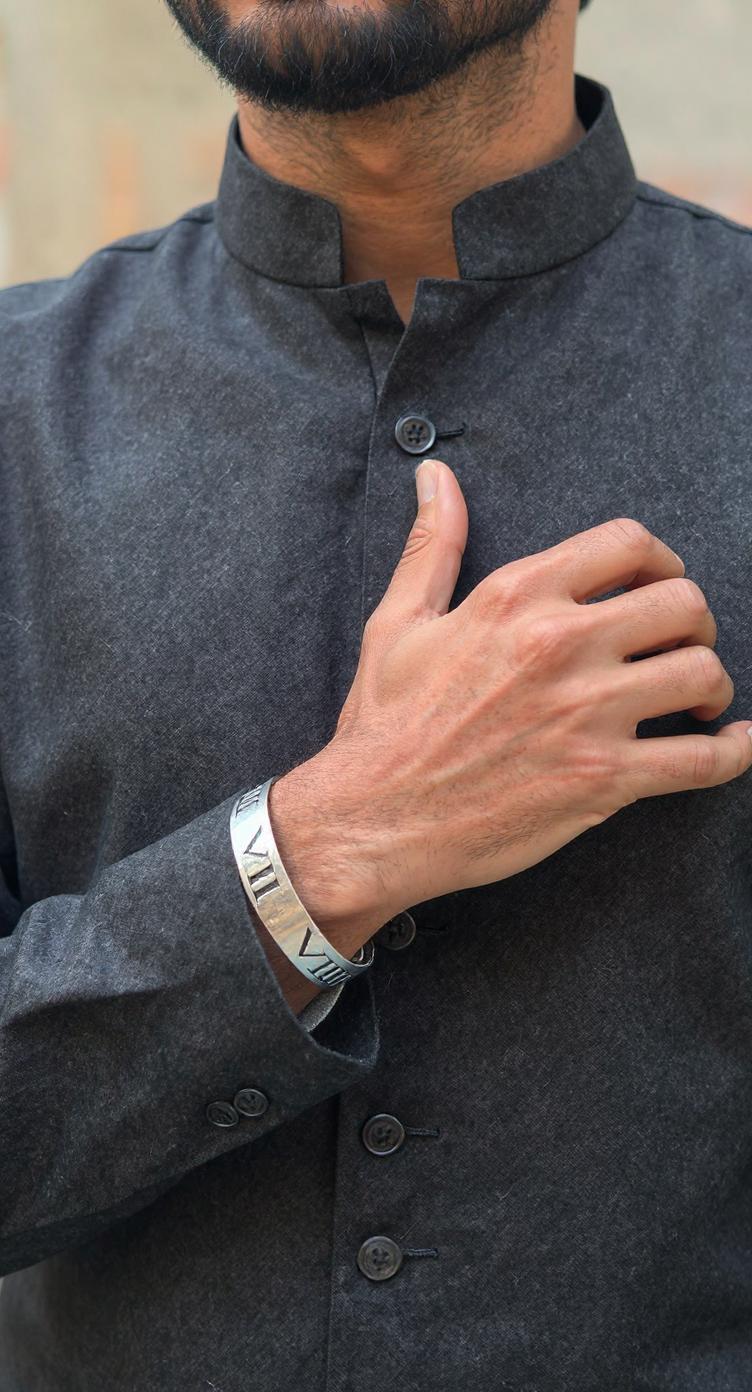 Men's Silver Stylish Bracelet