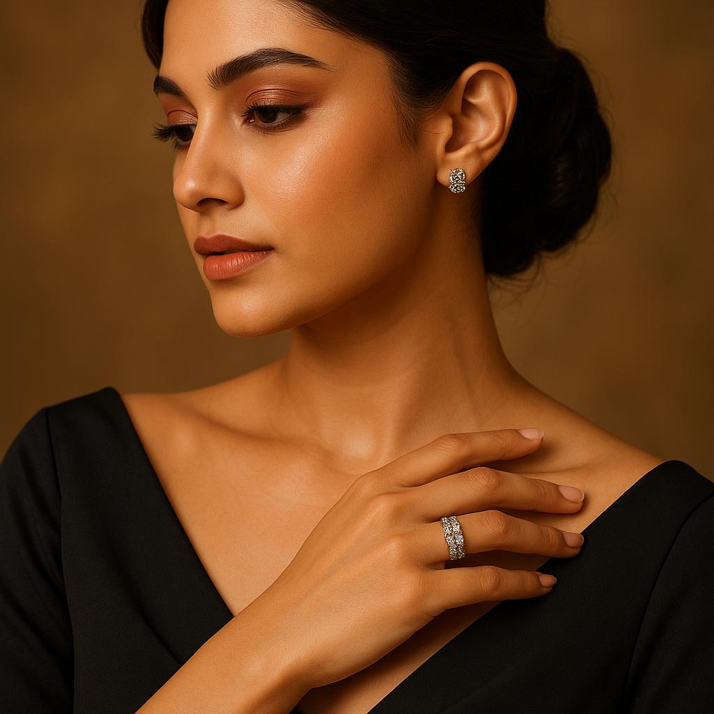 Silver Elegant Zarkan Ring
