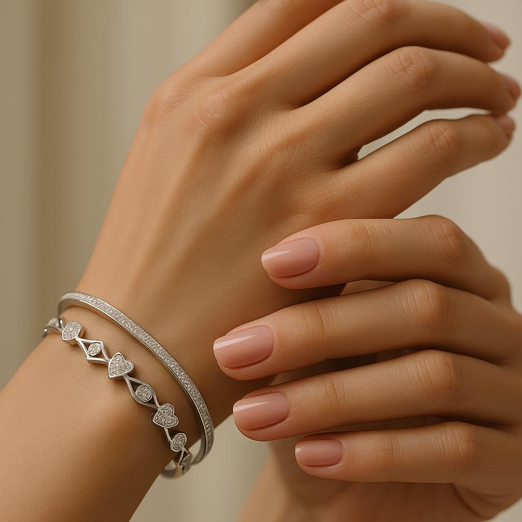 Silver Zarkan Stone Bracelet