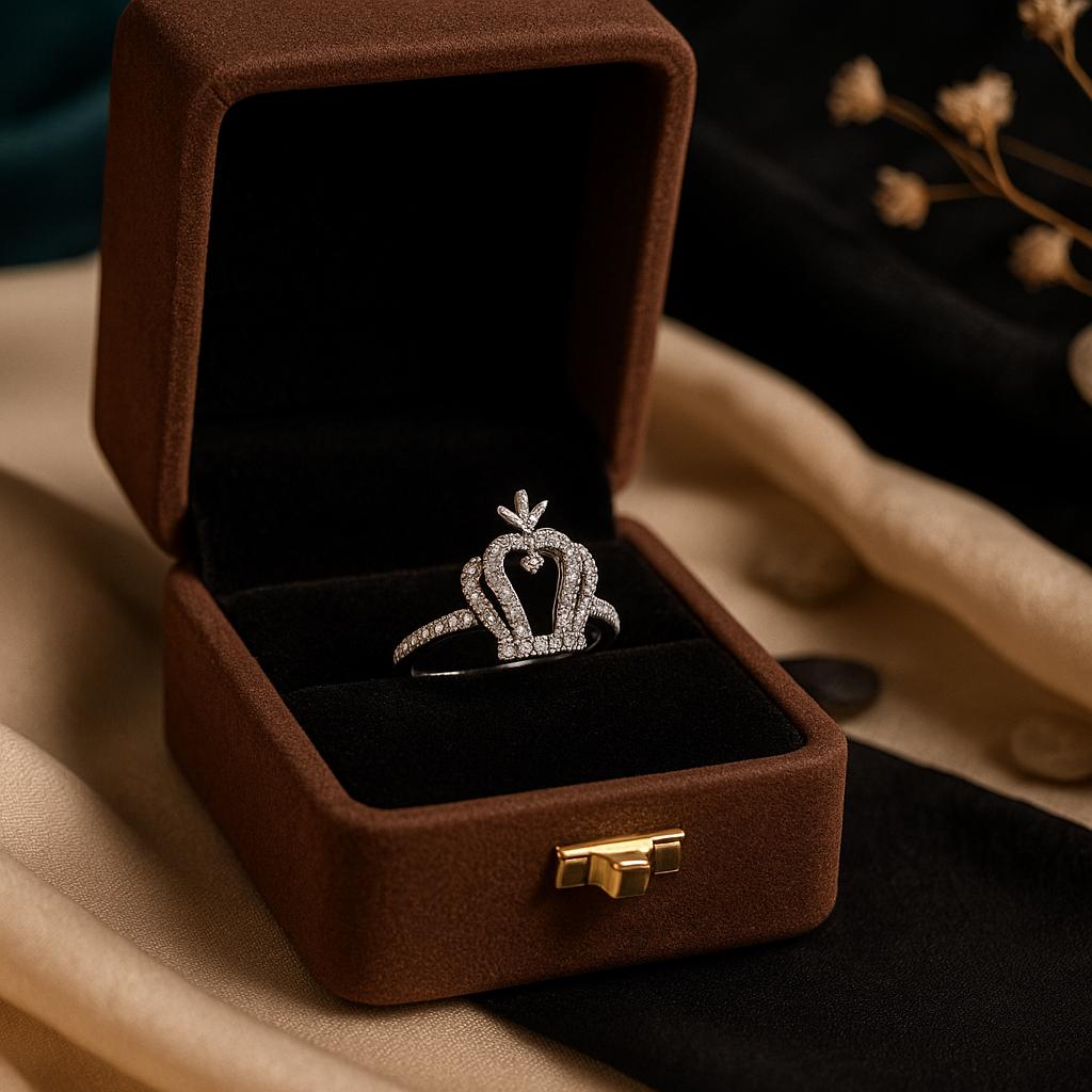 Silver Royal Crown Ring