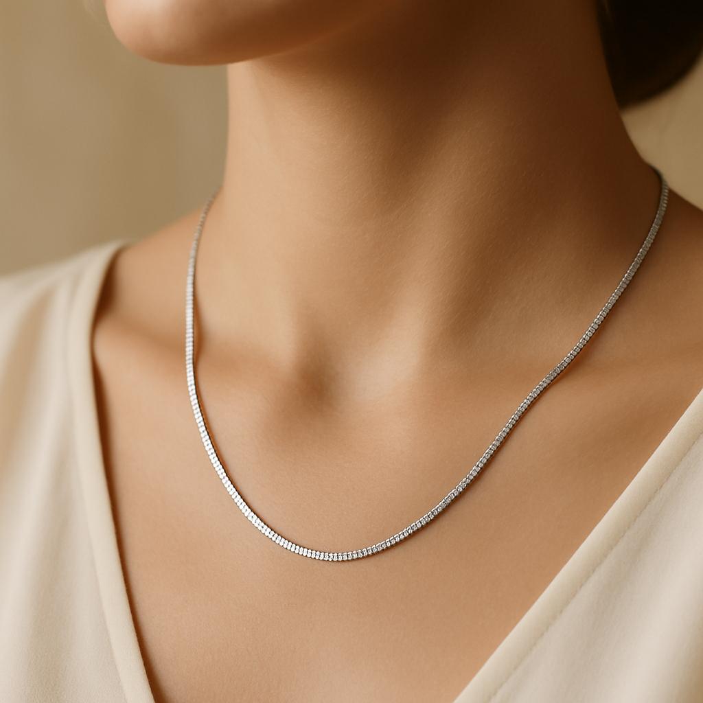 Silver Foxtail Chain