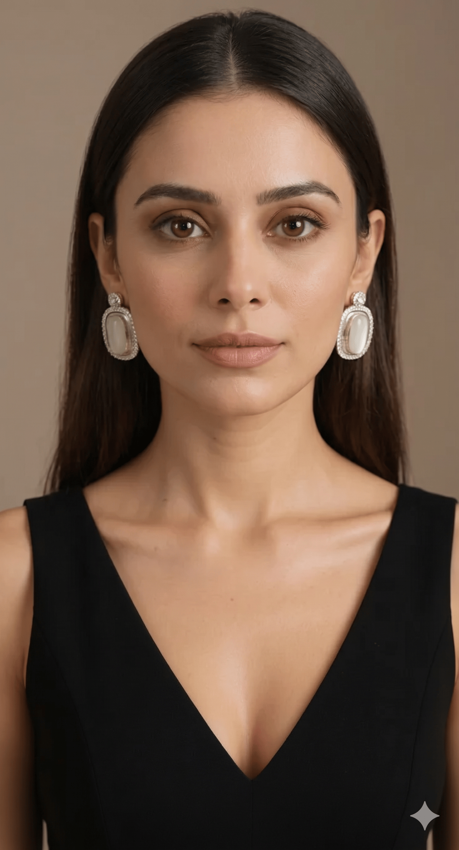 Silver Moonstone Earrings - Image 3